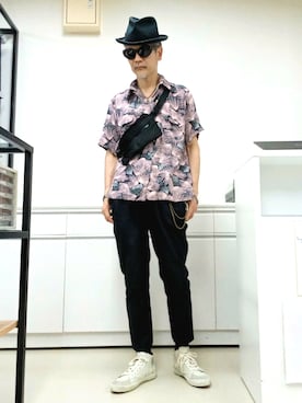 「Dry Bones（ドライボーンズ）のアイテム（アクセサリー）」を使った、2440046さん（メンズ・172cm）の夏コーディネート