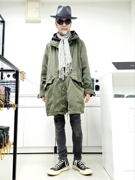 「PF-FLYERS（ピーエフフライヤーズ）のアイテム」を使った、2440046さん（メンズ・172cm）の春コーディネート