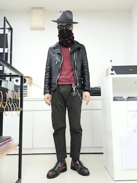 「ISABEL MARANT（イザベルマラン）のアイテム（パンツ）」を使った、2440046さん（メンズ・172cm）の春コーディネート