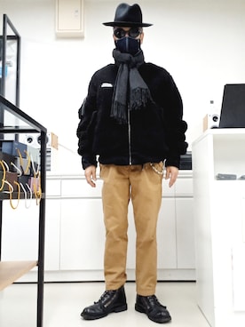 「Rodeo Crowns（ロデオクラウンズ）のアイテム（ジャケット/アウター）」を使った、2440046さん（メンズ・172cm）の冬コーディネート