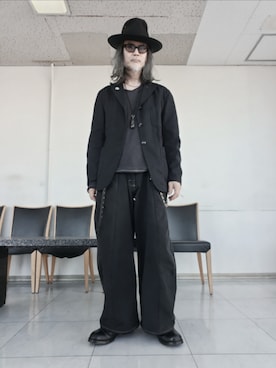 Engineered Garmentsのテーラードジャケットを使った人気ファッション