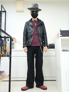 「LYNCHのアイテム」を使った、2440046さん（メンズ・172cm）の春コーディネート