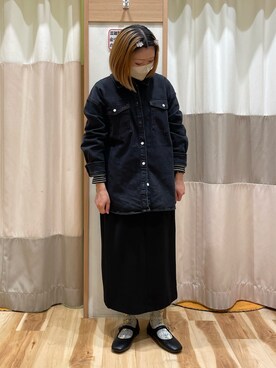 「Samansa Mos2 blue（サマンサモスモスブルー）のアイテム（ノーカラージャケット）」を使った、maiさん（レディース・154cm）の夏コーディネート