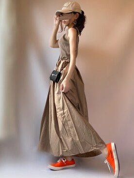 ワンピースを使った スポーツミックス のレディース人気ファッションコーディネート Wear