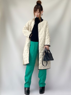 「socolla（ソコラ）のアイテム（その他アウター）」を使った、𝕐 𝕌 ℝ 𝕀*さん（レディース・154cm）の秋コーディネート