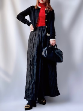 「冬を彩る色いろコーデ」｜「アイテム（その他）」を使った、𝕐 𝕌 ℝ 𝕀*さん（レディース・154cm）の冬コーディネート