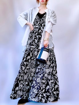 「C.R.E.A.M（クリーム）のアイテム」を使った、𝕐 𝕌 ℝ 𝕀*さん（レディース・154cm）の春コーディネート