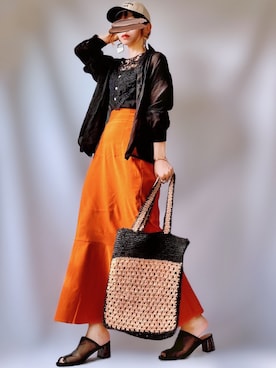 「sevens（セブンズ）のアイテム」を使った、𝕐 𝕌 ℝ 𝕀*さん（レディース・154cm）の夏コーディネート