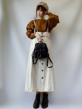 「秋色コーデ」｜「アイテム（その他）」を使った、𝕐 𝕌 ℝ 𝕀*さん（レディース・154cm）の秋コーディネート