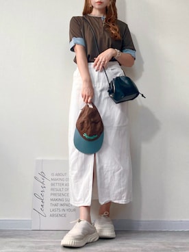 「classicalelf（クラシカルエルフ）のアイテム（トップス）」を使った、𝕐 𝕌 ℝ 𝕀*さん（レディース・154cm）の夏コーディネート