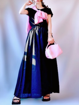 「GORGE（ゴージ）のアイテム（アクセサリー）」を使った、𝕐 𝕌 ℝ 𝕀*さん（レディース・154cm）の夏コーディネート
