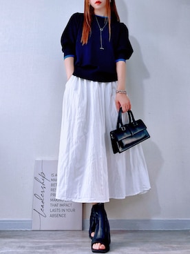 「ZARA（ザラ）のアイテム（バッグ）」を使った、𝕐 𝕌 ℝ 𝕀*さん（レディース・154cm）の春コーディネート