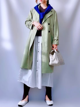 「URBAN RESEARCH（アーバンリサーチ）のアイテム（トレンチコート）」を使った、𝕐 𝕌 ℝ 𝕀*さん（レディース・154cm）の春コーディネート