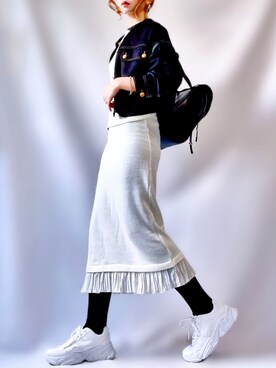 「ほめられ本命コーデ」｜「アイテム（アクセサリー）」を使った、𝕐 𝕌 ℝ 𝕀*さん（レディース・154cm）の冬コーディネート