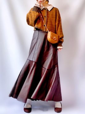 「frames RAY CASSIN（フレームスレイカズン）のアイテム」を使った、𝕐 𝕌 ℝ 𝕀*さん（レディース・154cm）の冬コーディネート