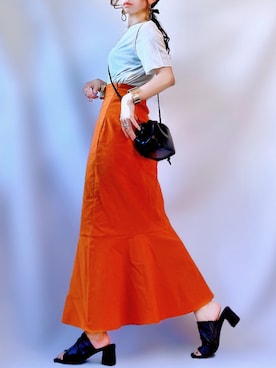 「ADER（アデル）のアイテム」を使った、𝕐 𝕌 ℝ 𝕀*さん（レディース・154cm）の夏コーディネート
