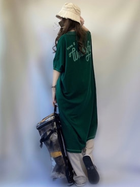 「Desigual（デシグアル）のアイテム（サンダル）」を使った、𝕐 𝕌 ℝ 𝕀*さん（レディース・154cm）の夏コーディネート