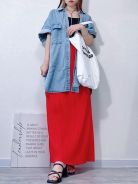 𝕐 𝕌 ℝ 𝕀*さん(レディース・154cm)の夏コーディネート