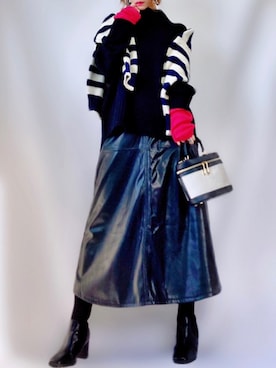 「clear（クリア）のアイテム」を使った、𝕐 𝕌 ℝ 𝕀*さん（レディース・154cm）の冬コーディネート