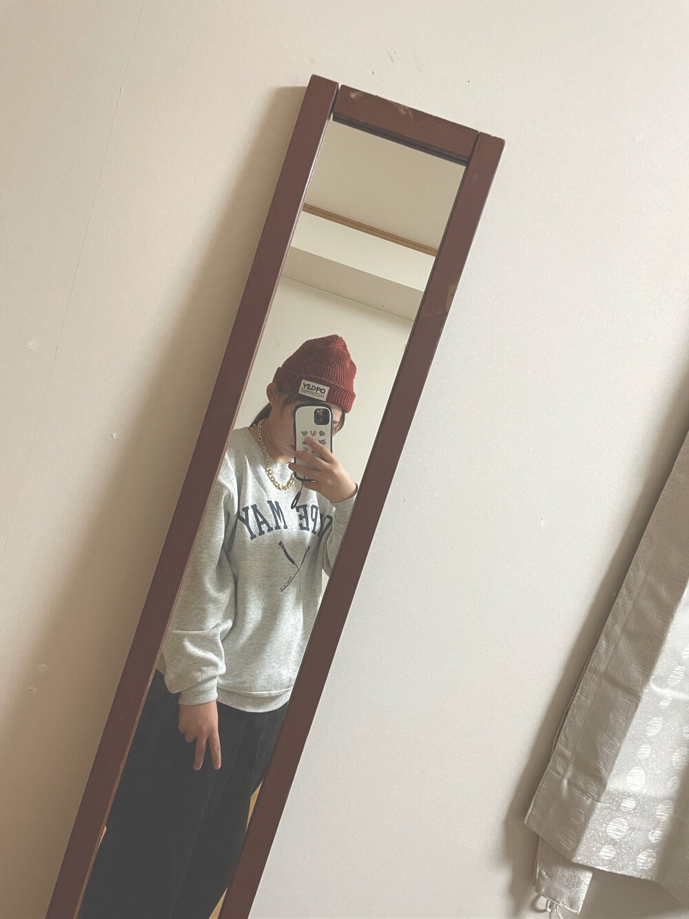 「秋服、ストリート系、ラクチンコーデ、大学生コーデ」｜「WEGOのアイテム（スウェット、グレー系）」を使った、からめるさん（レディース・157cm）の秋コーディネートの1枚目の写真