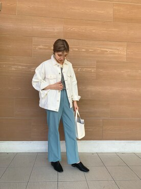 「Te chichi TERRASSE（テチチテラス）のアイテム（その他シューズ）」を使った、kiyoriさん（レディース・157cm）の冬コーディネート