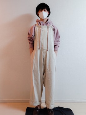 「soe（ソーイ）のアイテム（パーカー）」を使った、AAaaさん（メンズ・168cm）の夏コーディネート
