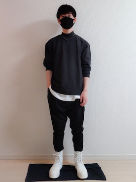 「unrelaxing（アンリラクシング）のアイテム（パンツ）」を使った、AAaaさん（メンズ・168cm）の夏コーディネート