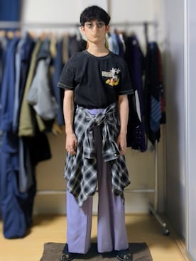 「アイテム（ビジネスシャツ）」を使った、AAaaさん（メンズ・168cm）の秋コーディネート