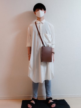 「COS（コス）のアイテム（サンダル）」を使った、AAaaさん（メンズ・168cm）の夏コーディネート