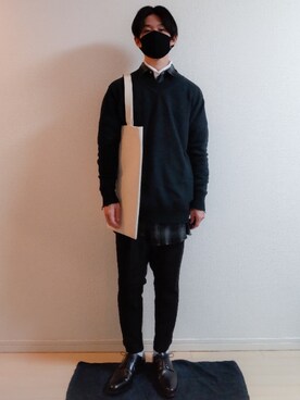 「unrelaxing（アンリラクシング）のアイテム（パンツ）」を使った、AAaaさん（メンズ・168cm）の秋コーディネート