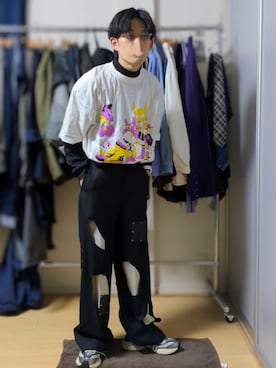 「アイテム（デジタル腕時計）」を使った、AAaaさん（メンズ・168cm）の秋コーディネート