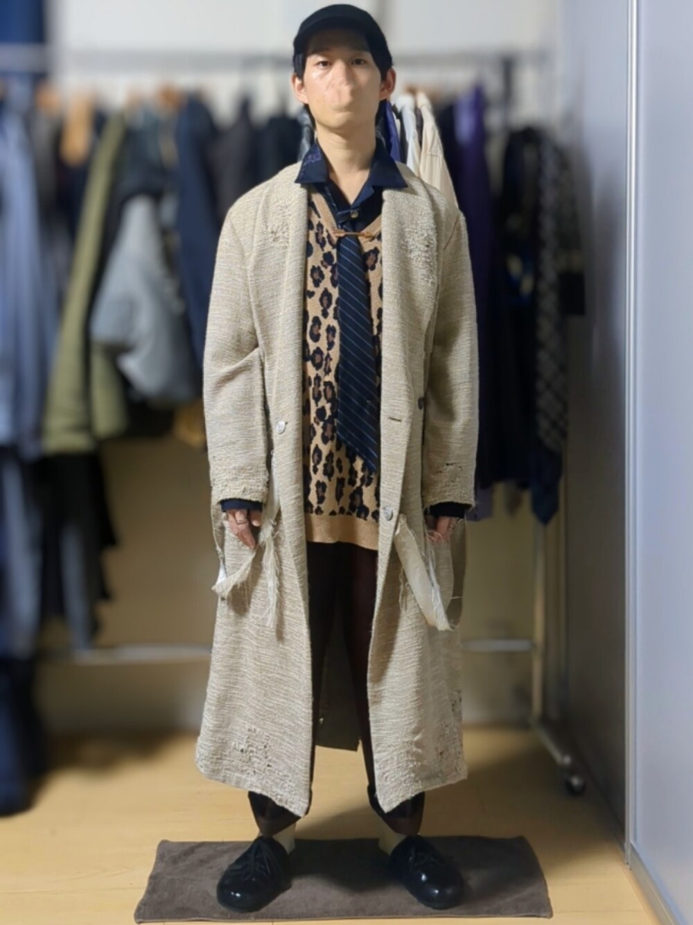 ベッドフォード　22SS ジャガードシャツブルゾン BED J.W. FORD（ベッドフォード）の「BED J.W. FORD/Opencollar sh