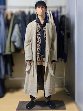 「アイテム（ネクタイピン）」を使った、AAaaさん（メンズ・168cm）の秋コーディネート