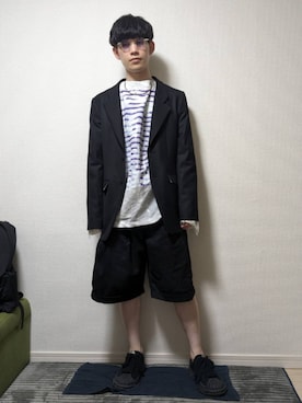 「doublet（ダブレット）のアイテム（トップス）」を使った、AAaaさん（メンズ・168cm）の夏コーディネート