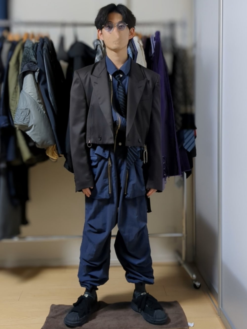 ジョン ローレンス サリバンWOOL SATIN SPENCER JACKET