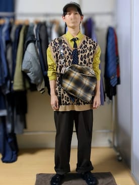 「アイテム（ネクタイピン）」を使った、AAaaさん（メンズ・168cm）の秋コーディネート