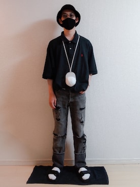 「COS（コス）のアイテム（サンダル）」を使った、AAaaさん（メンズ・168cm）の秋コーディネート