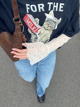 「アイテム（その他トップス）」を使った、aoさん（レディース・160cm）の秋コーディネート