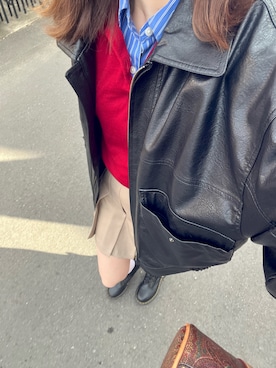 「Dr. Martens（ドクターマーチン）のアイテム（シューズ）」を使った、aoさん（レディース・160cm）の秋コーディネート