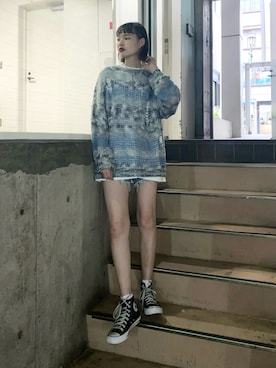 グレー系のアイテムを使った グランジ のレディース人気ファッションコーディネート Wear