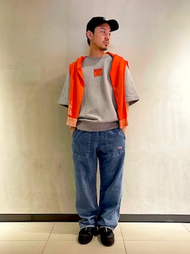 「DIESEL（ディーゼル）のアイテム（帽子）」を使った、すなちさん（メンズ・172cm）の夏コーディネート
