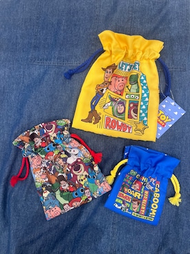 「212 KITCHEN STORE（トゥワントゥキッチンストア）の3P巾着セット ピザプラネット ＜TOY STORY トイ・ストーリー＞（その他雑貨、その他）」を使った、shino.7さん（レディース・160cm）の夏コーディネート