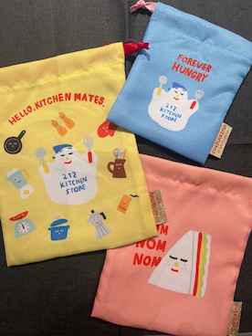 「212 KITCHEN STORE（トゥワントゥキッチンストア）の巾着3Pセット ＜HONGAMA ホンガマ＞（その他雑貨、その他）」を使った、shino.7さん（レディース・160cm）の秋コーディネート