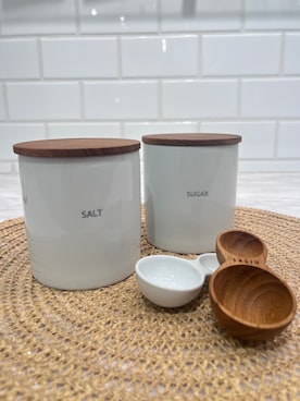 「212 KITCHEN STORE（トゥワントゥキッチンストア）のキャニスター BS08 ソルト（キッチンツール、その他）」を使った、shino.7さん（レディース・160cm）の夏コーディネート