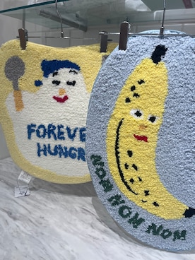 「212 KITCHEN STORE（トゥワントゥキッチンストア）のタフトマット BANANA ＜HONGAMA ホンガマ＞（その他雑貨、その他）」を使った、shino.7さん（レディース・160cm）の秋コーディネート