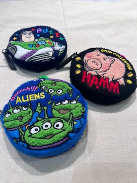 「212 KITCHEN STORE（トゥワントゥキッチンストア）のサガラ刺繍ポーチ バズ ＜TOY STORY トイ・ストーリー＞（その他雑貨、その他）」を使った、shino.7さん（レディース・160cm）の夏コーディネート