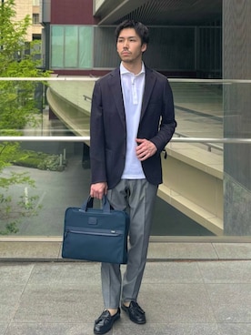 一谷さんの（TUMI | トゥミ）を使ったコーディネート