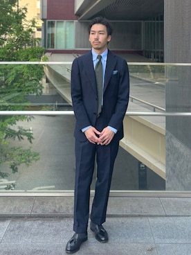 「SHIPS（シップス）のアイテム」を使った、一谷さん（メンズ・174cm）の夏コーディネート