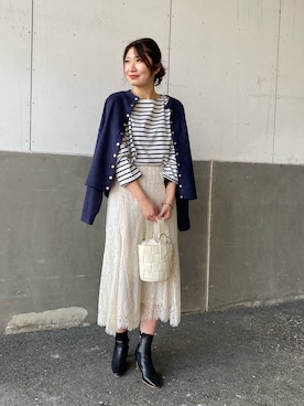「prose verse（プロズヴェール）のアイテム（ジャケット/アウター）」を使った、Tsudaさん（レディース・167cm）の冬コーディネート