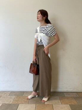 Tsudaさん(レディース・167cm)の夏コーディネート